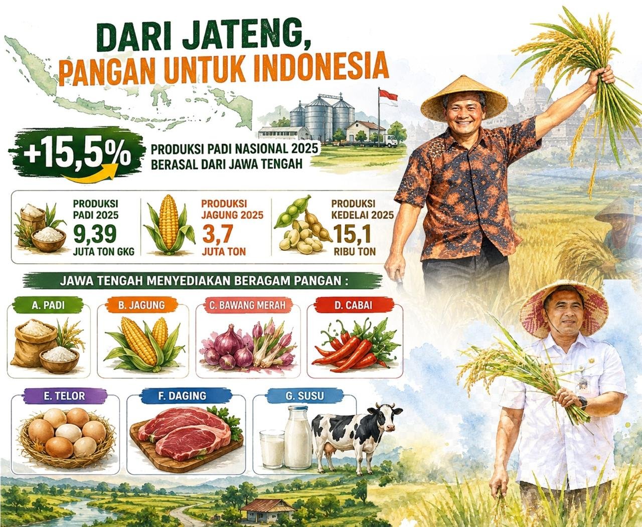 Jateng lumbung pangan nasional