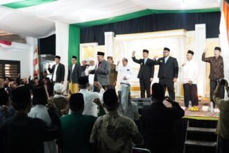 Bupati dan Wakil Bupati Purbalingga saat menghadiri Haul KH Yazid Abdurrahman