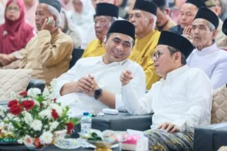 Wagub Taj Yasin saat menghadiri akhirssanah Pondo Pesantren Watucongol Magelang