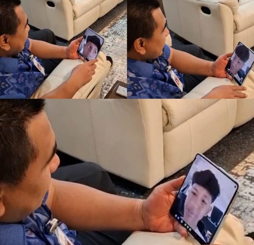 Wagub Jateng saat melakukan video call dengan korban bullying di Kebumen