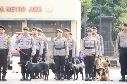 Apel gelar pasukan pengamanan FIFA ASEAN Cup 2026 di Lapangan Ditlantas Polda Metro Jaya.(Foto: polri.go.id)