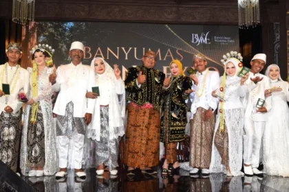 Pemkab Banyumas memfasilitasi puluhan warga untuk memperoleh kepastian hukum pernikahan melalui gelaran "Banyumas Mantu" yang dirangkaikan dengan Banyumas Wedding Expo 2026 di Rita Supermall Purwokerto, Jumat (4/9/2026).(Foto: Pemkab Banyumas)