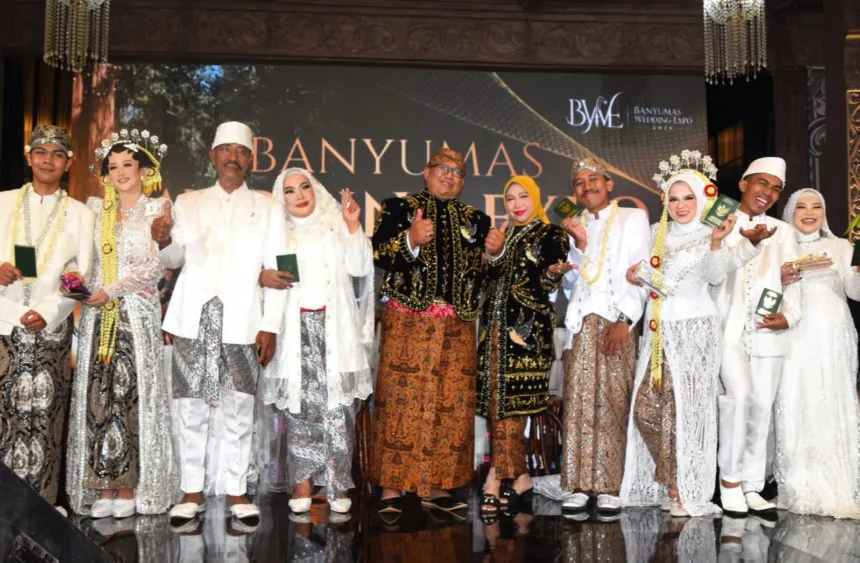 Pemkab Banyumas memfasilitasi puluhan warga untuk memperoleh kepastian hukum pernikahan melalui gelaran "Banyumas Mantu" yang dirangkaikan dengan Banyumas Wedding Expo 2026 di Rita Supermall Purwokerto, Jumat (4/9/2026).(Foto: Pemkab Banyumas)