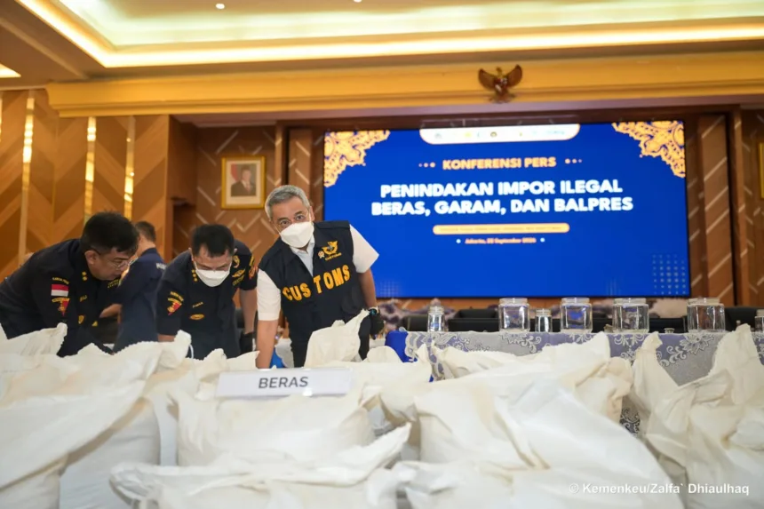 Direktorat Jenderal Bea dan Cukai (DJBC) berhasil melakulan penindakan kepabeanan atas komoditas ilegal senilai Rp27,339 miliar sepanjang Agustus hingga September 2026.(Foto: kemenkeu.go.id)