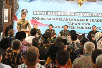 Bupati Fahmi memimpin Rapat Koordinasi Pemerintahan Tingkat Kabupaten Purbalingga di Pendapa Dipokusumo, Kamis (3/9/2026).(Foto: Prokompim)