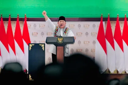 Presiden Prabowo menhhadiri resepsi Kesyukuran 100 Tahun Pondok Modern Darussalam Gontor (PMDG), Kabupaten Ponorogo pada Sabtu (19/09/2026).(Foto: BPMI Setpres)