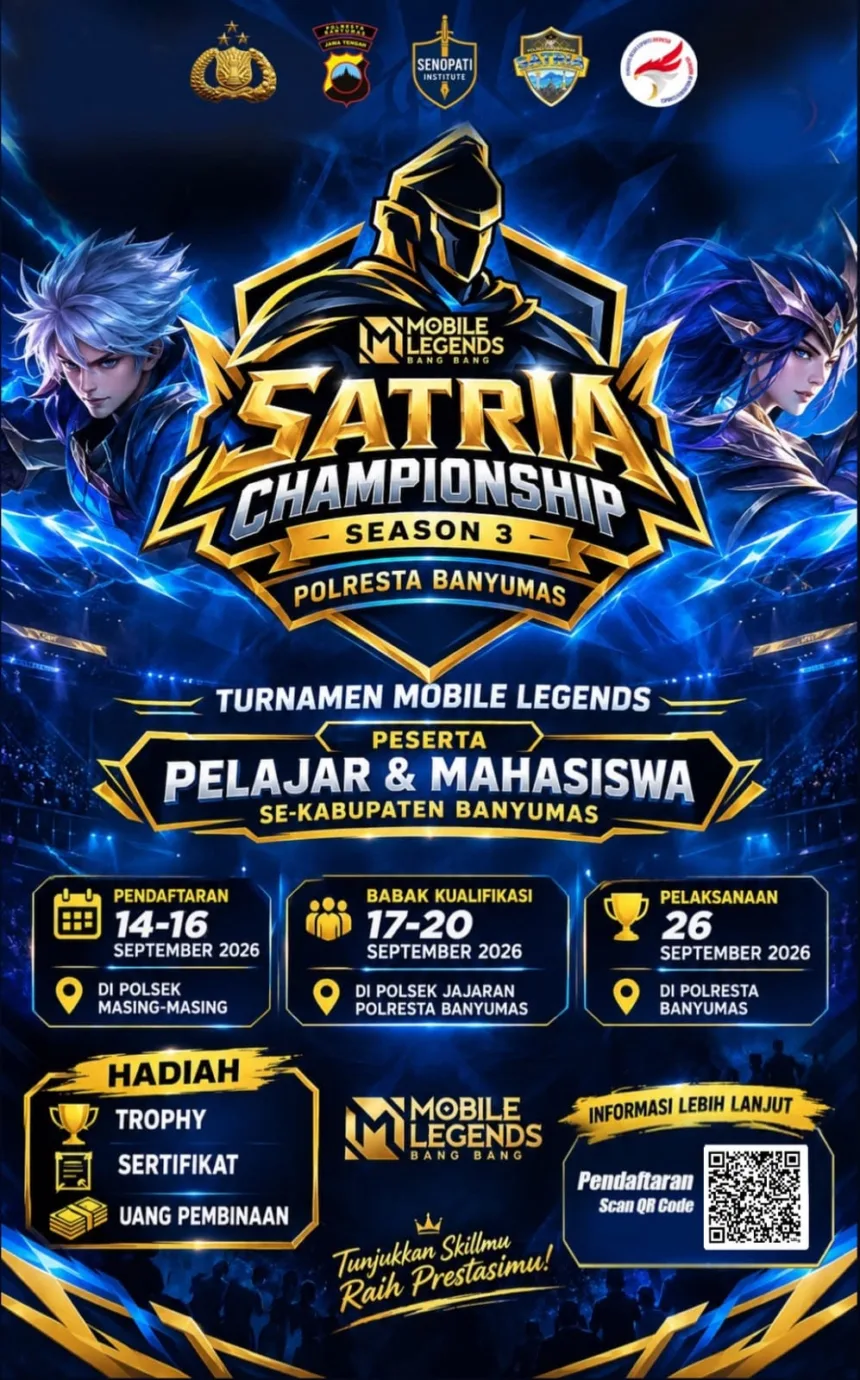 Flyer Satria Championship Season 3.(dok Polresta Banyumas)