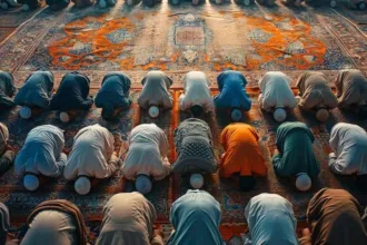 Ilistrasi orang beriman sedang beribadah.(dok Magnific.com)