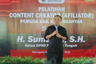 Ketua DPRD Jateng Sumanto membuka acara Pelatihan Content Creator dan Afiliator di Kabupaten Karanganyar