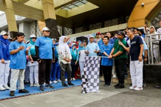 Wakil Gubernur Taj Yasin dalam peringatan Haornas tahun 2026 di GOR Jatidiri Semarang