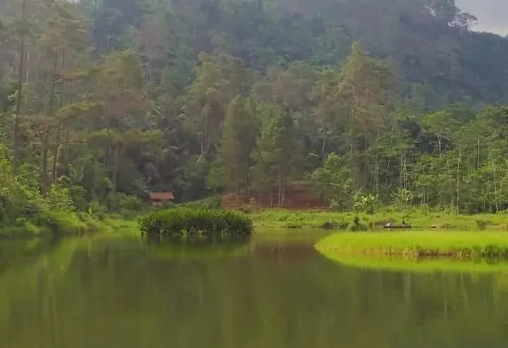 Telaga Kumpe jadi salah satu tempat wisata di Banyumas yang masih worth it untuk dikunjungi. (Foto: Dok Mercusuarnews.co)