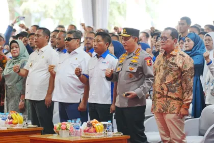 Kapolri hadiri Konsolidasi Akbar Federasi Serikat Pekerja Metal Indonesia di Kawasan Industri MM2100, Kabupaten Bekasi, Jawa Barat, Jumat (11/9/2026).(Foto: Mabes Polri)