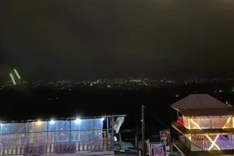 Kawasan Caub Karangsalam, Baturraden jadi spot menikmati keindahan citylight Purwokerto. (Foto: Dok Mercusuarnews.co)
