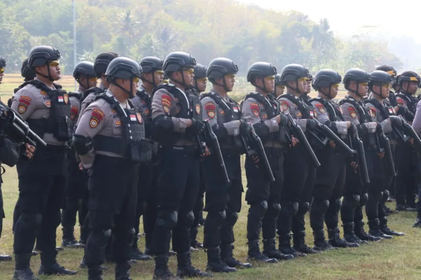 Satuan Samapta Polresta Banyumas mengikuti pelatihan gabungan bersama asistensi dari Direktorat Samapta Polda Jawa Tengah pada Rabu (16/9/2026).(Foto: Polresta Banyumas)