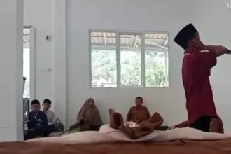 Ilustrasi, anak sedang lomba Azan. (Dok Kemenag Sijunjung)