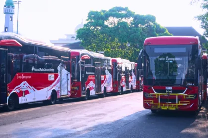 Seluruh layanan Bus Trans Banyumas kembali beroperasi penuh mulai Jumat (18/9/2026).(Dok Pemkab Banyumas)
