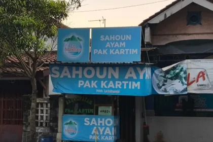 Sahoun Ayam Pak Kartim yang hanya bisa Anda temukan di Purwokerto. (Foto: Dok Mercusuarnews.co)