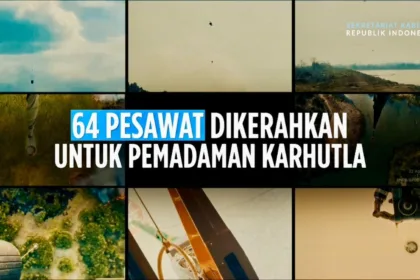 Pemerintah terus mengerahkan seluruh kekuatan dalam penanganan kebakaran hutan dan lahan (karhutla) di berbagai wilayah Indonesia.(dok BPMI Setpres)