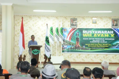Musyawarah Wilayah (Muswil) X RAPI Wilayah 11.09 Kabupaten Cilacap digelar di Gedung PKK Sumekar, Kompleks Sekretariat Daerah Cilacap, Minggu (20/9/2026).(Foto: Diskominfo Cilacap)
