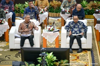 Menkeu Suahasil Nazara dalam Konferensi Pers APBN Kita yang berlangsung di Jakarta, Jumat (18/09/2026). (Foto: kemenkeu.go.id)