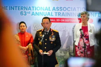 Konferensi International Association of Women Police (IAWP) yang diikuti oleh perwakilan dari 43 negara resmi dibuka di Bali.(Foto: humas.polri.go.id)