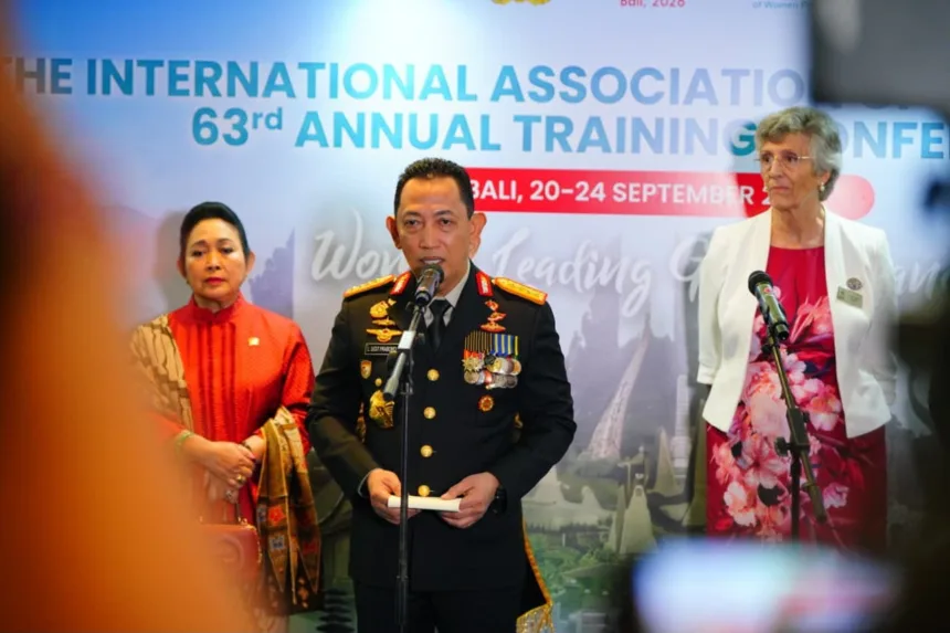 Konferensi International Association of Women Police (IAWP) yang diikuti oleh perwakilan dari 43 negara resmi dibuka di Bali.(Foto: humas.polri.go.id)