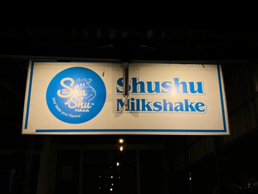 Shushu Milkshake, sebuah kedai minuman segar sebagai tempat tongkrongan legend di Purwokerto. (Foto: Dok Mercusuarnews.co)