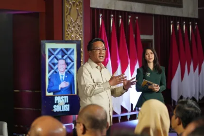 Menteri Hukum, Supratman Andi Agtas hadir dalam forum dialog Pasti Ada Solusi di Graha Pengayoman, Jakarta Selatan.(Foto: dgip.go.id)