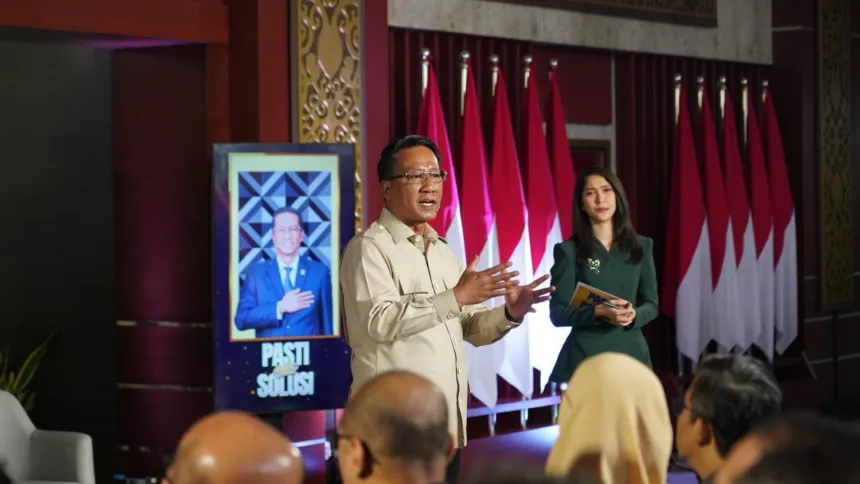 Menteri Hukum, Supratman Andi Agtas hadir dalam forum dialog Pasti Ada Solusi di Graha Pengayoman, Jakarta Selatan.(Foto: dgip.go.id)