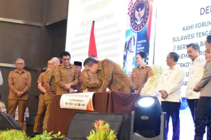 Direktorat Jenderal Kekayaan Intelektual (DJKI) Kementerian Hukum mendorong para pelaku usaha UMKM serta eksportir di Sulawesi Tengah untuk membentengi produk lokal dengan pelindungan hukum sejak dini.(Foto: dgip.go.id)