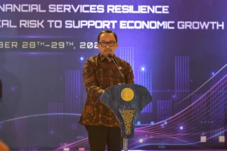 Wakil Menteri Keuangan Juda Agung saat memberikan pidato kunci pada pembukaan Central Banking Service Festival 2026 di Jakarta.(Foto; kemenkeu.go.id)