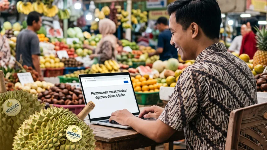 DJKI Kementerian Hukum resmi memangkas durasi pemrosesan pendaftaran Merek dan Desain Industri menjadi paling lama empat bulan.(Foto: dgip.go.id)