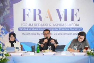 Kementerian Ekonomi Kreatif/Badan Ekonomi Kreatif menggelar Forum Redaksi & Aspirasi Media Ekraf (FRAME) untuk mempererat hubungan dengan insan media sekaligus menyelaraskan agenda kementerian dengan mandat Asta Cita di Jakarta.(Foto: ekraf.go.id)