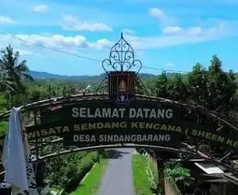 Desa Wisata Sendang Kencana di Desa Sindangbarang, Kecamatan Karangpucung, Kabupaten Cilacap. (Foto: Tangkapan layar TikTok @karangpucungdrone)