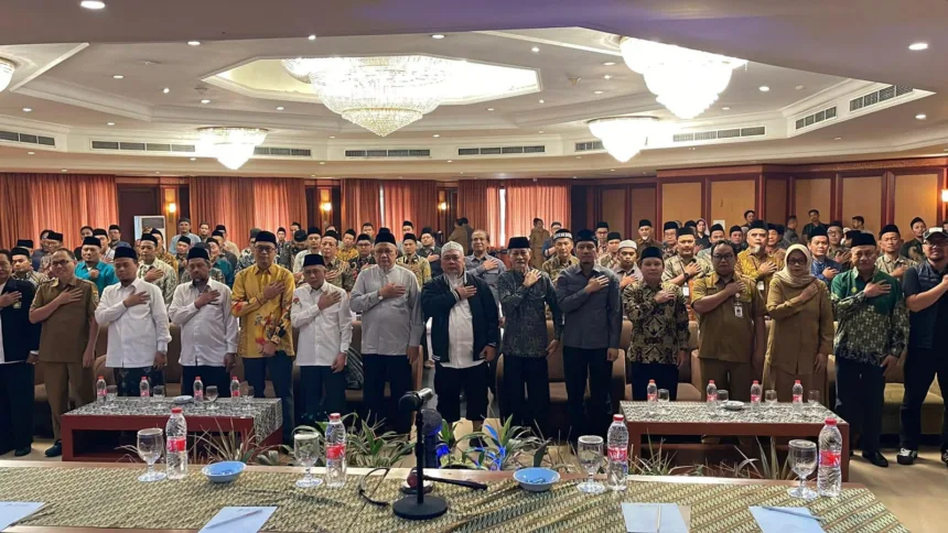 Sebanyak 61 eks anggota JI wilayah Banten berkumpul dalam kegiatan Transformasi Ideologi bertajuk "Jalan Menuju Wasathiyah" yang digelar Densus 88 Anti Teror (AT) Polri melalui Satgaswil Banten di Aula Le Dian Hotel & Cottages, Kota Serang.(Foto: humas.polri.go.id)