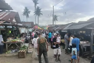 Suasana aktivitas di Pasar Caplek Cigobang, Majenang, Cilacap. (Foto: majenang.cilacapkab.go.id)