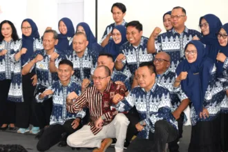 Kepengurusan Asosiasi Pengusaha Mikro Kecil dan Menengah Banyumas (ASPIKMAS) Periode 2026–2031 resmi dikukuhkan di Hetero Space Purwokerto, Jumat (2/10/2026).(Foto: Pemkab Banyumas)