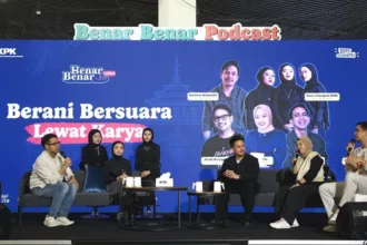KPK melalui Direktorat Sosialisasi dan Kampanye Antikorupsi (Soskam) menggelar Benar-Benar Podcast Live Bandung di North Hall–Paris Van Java, Bandung, Jawa Barat.(Foto: kpk.go.id)