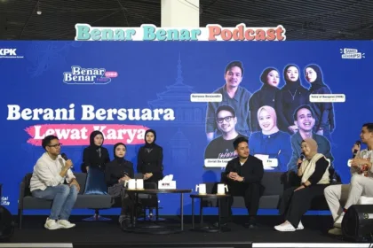 KPK melalui Direktorat Sosialisasi dan Kampanye Antikorupsi (Soskam) menggelar Benar-Benar Podcast Live Bandung di North Hall–Paris Van Java, Bandung, Jawa Barat.(Foto: kpk.go.id)
