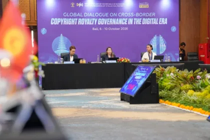 Diskusi tata kelola hak cipta dan royalti lintas negara pada Global Forum Dialogue yang berlangsung di The Patra Hotel, Bali.(Foto: dgip.go.id)