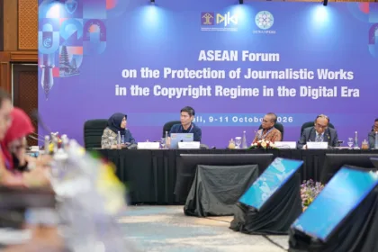 ASEAN Forum on the Protection of Journalistic Works in the Copyright Regime in the Digital Era 2026 yang digelar di The Patra Hotel, Bali.(Foto: dgip.go.id)